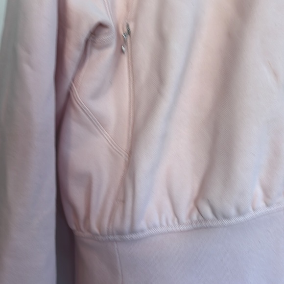 Lululemon Hugged-Waist Cotton Zip Hoodie Pink Mist - Picture 9 of 11